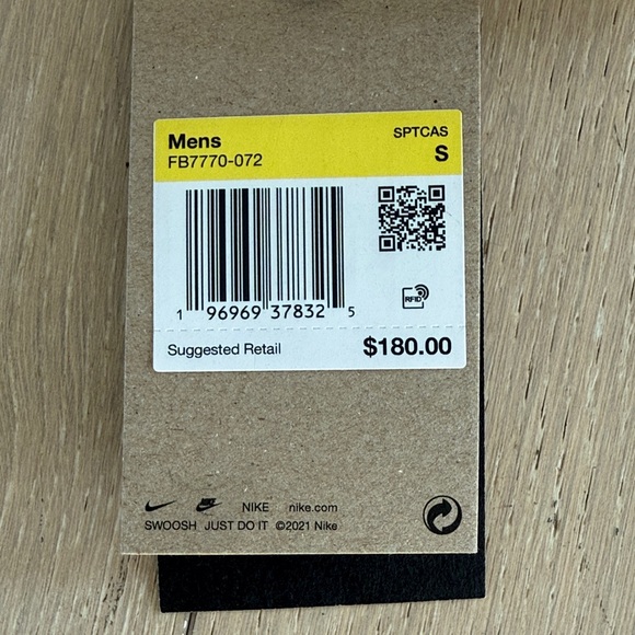 Nike Life Men's Cream Cable Knit Turtleneck Sweater Size Small - FB7770-072 - Picture 12 of 12